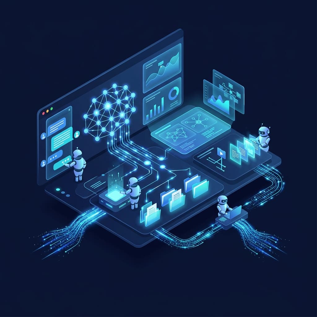 Dashboard de automação com IA — InteliAgência Digital